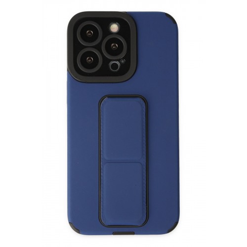Newface iPhone 14 Pro Kılıf Mega Standlı Silikon - Mavi Newface iPhone 14 Pro Kılıf Mega Standlı Silikon - Mavi