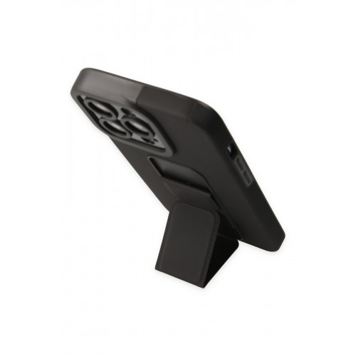 Newface iPhone 14 Pro Max Kılıf Mega Standlı Silikon - Siyah Newface iPhone 14 Pro Max Kılıf Mega Standlı Silikon - Siyah