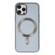 Newface iPhone 12 Pro Max Kılıf Coco Deri Magneticsafe Silikon - Sierra Blue Newface iPhone 12 Pro Max Kılıf Coco Deri Magneticsafe Silikon - Sierra Blue