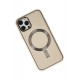 Newface iPhone 12 Pro Max Kılıf Coco Deri Magneticsafe Silikon - Krem Newface iPhone 12 Pro Max Kılıf Coco Deri Magneticsafe Silikon - Krem