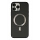 Newface iPhone 13 Pro Max Kılıf Coco Deri Magneticsafe Silikon - Siyah Newface iPhone 13 Pro Max Kılıf Coco Deri Magneticsafe Silikon - Siyah