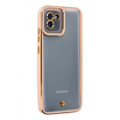 Newface Samsung Galaxy A03 Kılıf Liva Lens Silikon - Rose Newface Samsung Galaxy A03 Kılıf Liva Lens Silikon - Rose