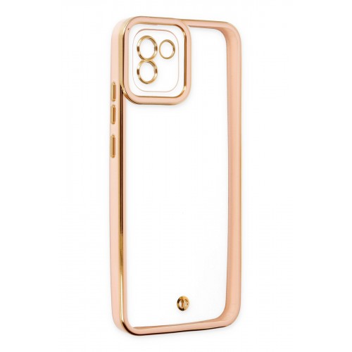 Newface Samsung Galaxy A03 Kılıf Liva Lens Silikon - Rose Newface Samsung Galaxy A03 Kılıf Liva Lens Silikon - Rose