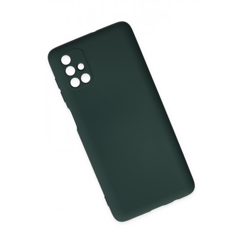 Newface Samsung Galaxy M51 Kılıf Nano içi Kadife Silikon - Koyu Yeşil Newface Samsung Galaxy M51 Kılıf Nano içi Kadife Silikon - Koyu Yeşil