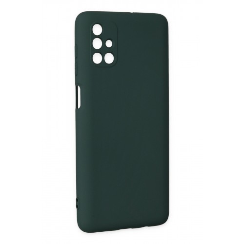 Newface Samsung Galaxy M51 Kılıf Nano içi Kadife Silikon - Koyu Yeşil Newface Samsung Galaxy M51 Kılıf Nano içi Kadife Silikon - Koyu Yeşil