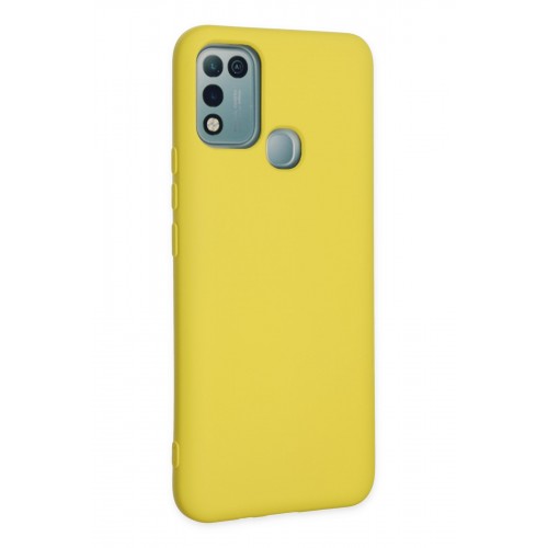 Newface İnfinix Hot 10 Play Kılıf Nano içi Kadife Silikon - Sarı Newface İnfinix Hot 10 Play Kılıf Nano içi Kadife Silikon - Sarı