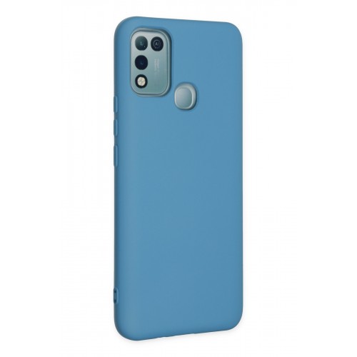 Newface İnfinix Hot 10 Play Kılıf Nano içi Kadife Silikon - Mavi Newface İnfinix Hot 10 Play Kılıf Nano içi Kadife Silikon - Mavi
