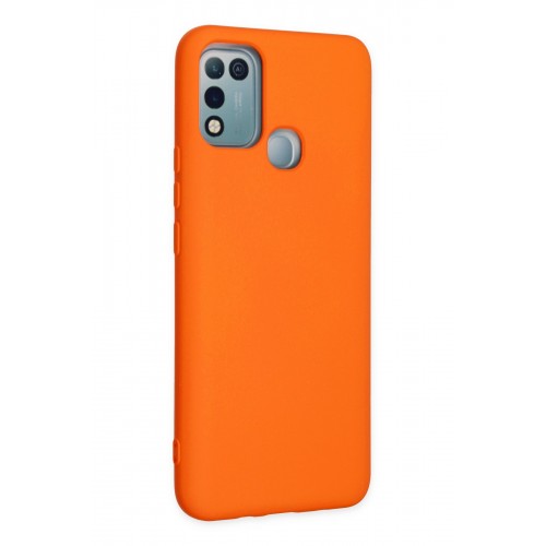 Newface İnfinix Hot 10 Play Kılıf Nano içi Kadife Silikon - Turuncu Newface İnfinix Hot 10 Play Kılıf Nano içi Kadife Silikon - Turuncu