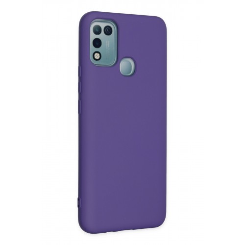 Newface İnfinix Hot 10 Play Kılıf Nano içi Kadife Silikon - Mor Newface İnfinix Hot 10 Play Kılıf Nano içi Kadife Silikon - Mor