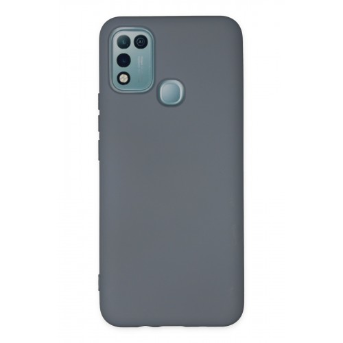 Newface İnfinix Hot 11 Play Kılıf Nano içi Kadife  Silikon - Gri