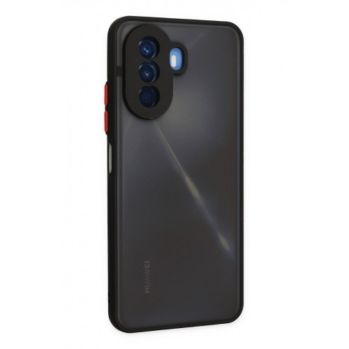 Newface Huawei Nova Y70 Kılıf Montreal Silikon Kapak - Siyah Newface Huawei Nova Y70 Kılıf Montreal Silikon Kapak - Siyah