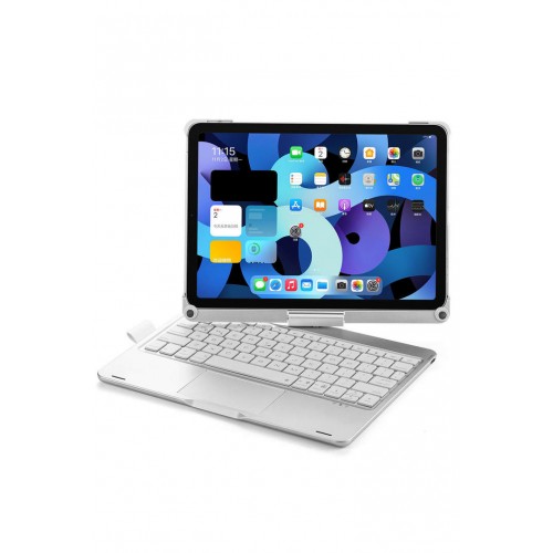 Newface iPad Air 4 10.9 Kılıf Magic Dönen Klavyeli Tablet Kılıf - Gümüş Newface iPad Air 4 10.9 Kılıf Magic Dönen Klavyeli Tablet Kılıf - Gümüş