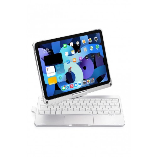 Newface iPad Air 4 10.9 Kılıf Magic Dönen Klavyeli Tablet Kılıf - Gümüş Newface iPad Air 4 10.9 Kılıf Magic Dönen Klavyeli Tablet Kılıf - Gümüş