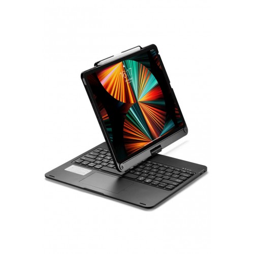 Newface iPad Pro 12.9 (2021) Kılıf Magic Dönen Klavyeli Tablet Kılıf - Siyah Newface iPad Pro 12.9 (2021) Kılıf Magic Dönen Klavyeli Tablet Kılıf - Siyah