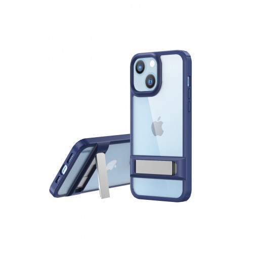Newface iPhone 13 Kılıf Rolet Stand Kapak - Lacivert Newface iPhone 13 Kılıf Rolet Stand Kapak - Lacivert