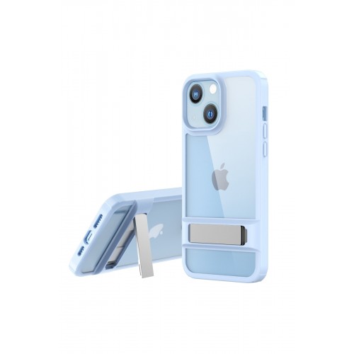 Newface iPhone 13 Kılıf Rolet Stand Kapak - Sierra Blue Newface iPhone 13 Kılıf Rolet Stand Kapak - Sierra Blue