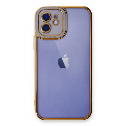 Newface iPhone 12 Kılıf Liva Lens Silikon - Lila Newface iPhone 12 Kılıf Liva Lens Silikon - Lila
