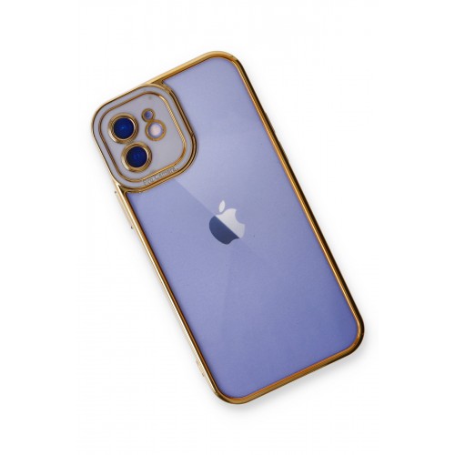 Newface iPhone 12 Kılıf Liva Lens Silikon - Lila Newface iPhone 12 Kılıf Liva Lens Silikon - Lila