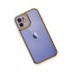 Newface iPhone 12 Kılıf Liva Lens Silikon - Lila Newface iPhone 12 Kılıf Liva Lens Silikon - Lila