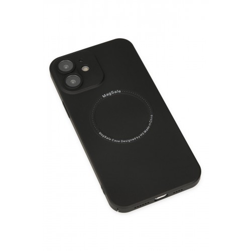 Newface iPhone 12 Kılıf Jack Magneticsafe Lens Silikon - Siyah Newface iPhone 12 Kılıf Jack Magneticsafe Lens Silikon - Siyah