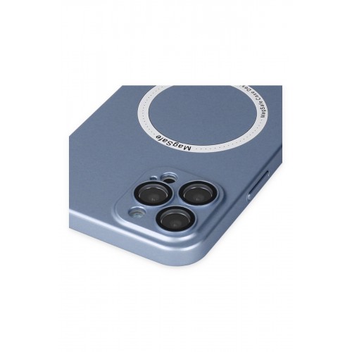 Newface iPhone 12 Pro Kılıf Jack Magneticsafe Lens Silikon - Sierra Blue Newface iPhone 12 Pro Kılıf Jack Magneticsafe Lens Silikon - Sierra Blue