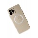 Newface iPhone 12 Pro Kılıf Jack Magneticsafe Lens Silikon - Gold Newface iPhone 12 Pro Kılıf Jack Magneticsafe Lens Silikon - Gold