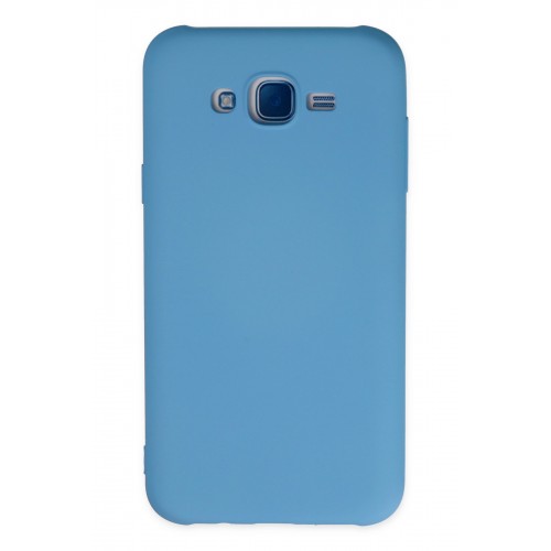Newface Samsung Galaxy J7 Kılıf Nano içi Kadife Silikon - Mavi Newface Samsung Galaxy J7 Kılıf Nano içi Kadife Silikon - Mavi