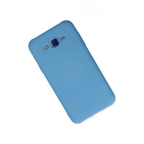 Newface Samsung Galaxy J7 Kılıf Nano içi Kadife Silikon - Mavi Newface Samsung Galaxy J7 Kılıf Nano içi Kadife Silikon - Mavi