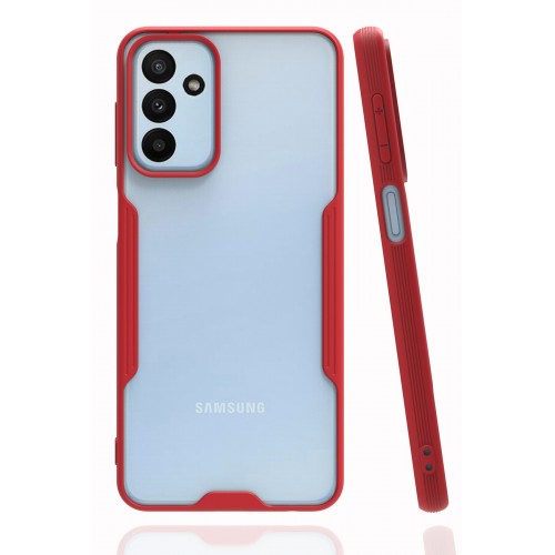 Newface Samsung Galaxy M13 Kılıf Platin Silikon - Kırmızı Newface Samsung Galaxy M13 Kılıf Platin Silikon - Kırmızı