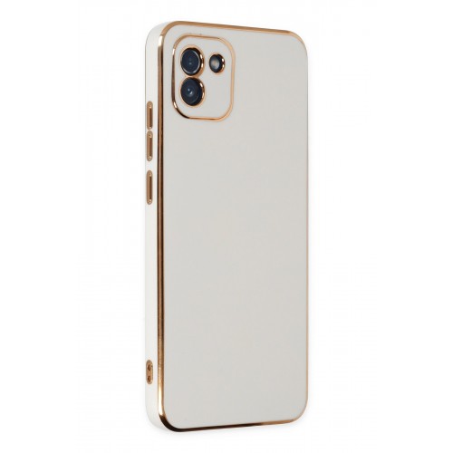 Newface Samsung Galaxy A03 Kılıf Volet Silikon - Beyaz Newface Samsung Galaxy A03 Kılıf Volet Silikon - Beyaz