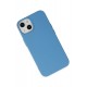 Newface iPhone 14 Kılıf Nano içi Kadife Silikon - Mavi Newface iPhone 14 Kılıf Nano içi Kadife Silikon - Mavi