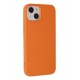 Newface iPhone 14 Kılıf Nano içi Kadife Silikon - Turuncu Newface iPhone 14 Kılıf Nano içi Kadife Silikon - Turuncu