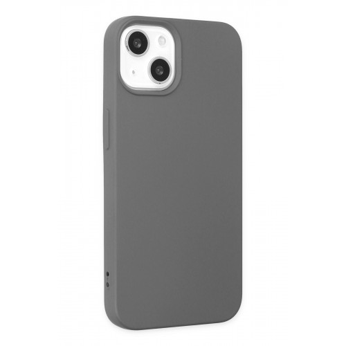 Newface iPhone 14 Kılıf Nano içi Kadife Silikon - Gri Newface iPhone 14 Kılıf Nano içi Kadife Silikon - Gri