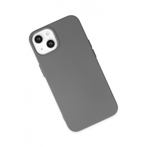 Newface iPhone 14 Kılıf Nano içi Kadife Silikon - Gri Newface iPhone 14 Kılıf Nano içi Kadife Silikon - Gri