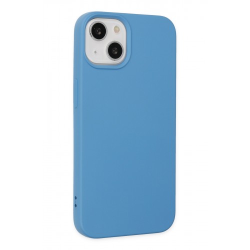 Newface iPhone 14 Plus Kılıf Nano içi Kadife Silikon - Mavi Newface iPhone 14 Plus Kılıf Nano içi Kadife Silikon - Mavi