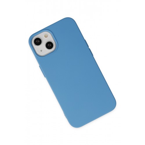 Newface iPhone 14 Plus Kılıf Nano içi Kadife Silikon - Mavi Newface iPhone 14 Plus Kılıf Nano içi Kadife Silikon - Mavi