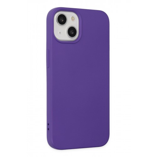 Newface iPhone 14 Plus Kılıf Nano içi Kadife Silikon - Mor Newface iPhone 14 Plus Kılıf Nano içi Kadife Silikon - Mor