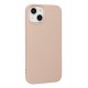 Newface iPhone 14 Plus Kılıf Nano içi Kadife  Silikon - Pudra