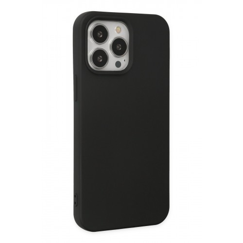 Newface iPhone 14 Pro Kılıf Nano içi Kadife Silikon - Siyah Newface iPhone 14 Pro Kılıf Nano içi Kadife Silikon - Siyah
