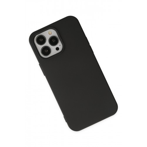 Newface iPhone 14 Pro Kılıf Nano içi Kadife Silikon - Siyah Newface iPhone 14 Pro Kılıf Nano içi Kadife Silikon - Siyah