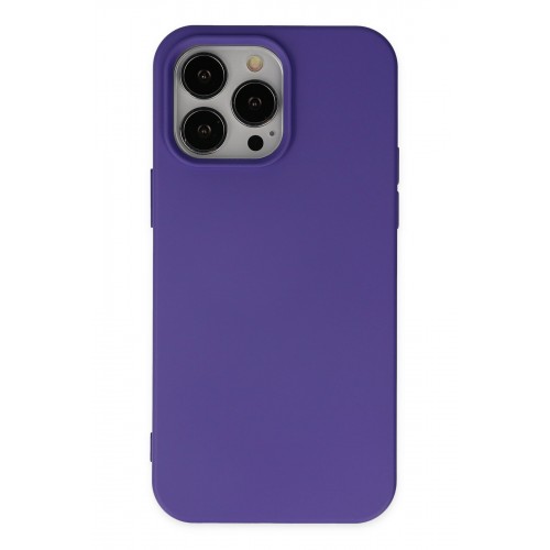 Newface iPhone 14 Pro Kılıf Nano içi Kadife Silikon - Mor Newface iPhone 14 Pro Kılıf Nano içi Kadife Silikon - Mor