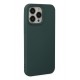 Newface iPhone 14 Pro Kılıf Nano içi Kadife Silikon - Koyu Yeşil Newface iPhone 14 Pro Kılıf Nano içi Kadife Silikon - Koyu Yeşil