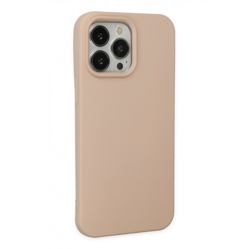 Newface iPhone 14 Pro Kılıf Nano içi Kadife Silikon - Pudra Newface iPhone 14 Pro Kılıf Nano içi Kadife Silikon - Pudra
