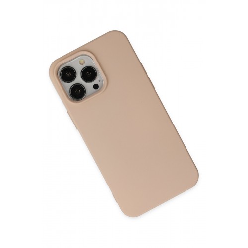 Newface iPhone 14 Pro Kılıf Nano içi Kadife Silikon - Pudra Newface iPhone 14 Pro Kılıf Nano içi Kadife Silikon - Pudra
