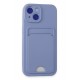Newface iPhone 14 Kılıf Kelvin Kartvizitli Silikon - Lila Newface iPhone 14 Kılıf Kelvin Kartvizitli Silikon - Lila