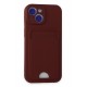 Newface iPhone 14 Kılıf Kelvin Kartvizitli Silikon - Bordo Newface iPhone 14 Kılıf Kelvin Kartvizitli Silikon - Bordo