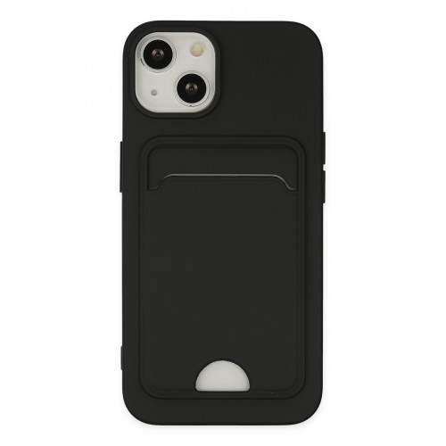 Newface iPhone 14 Plus Kılıf Kelvin Kartvizitli Silikon - Siyah Newface iPhone 14 Plus Kılıf Kelvin Kartvizitli Silikon - Siyah