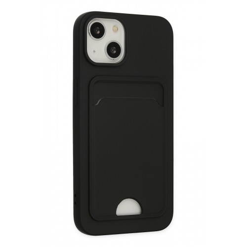 Newface iPhone 14 Plus Kılıf Kelvin Kartvizitli Silikon - Siyah Newface iPhone 14 Plus Kılıf Kelvin Kartvizitli Silikon - Siyah