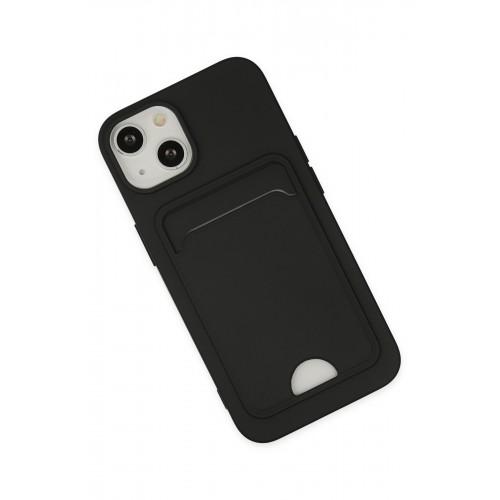 Newface iPhone 14 Plus Kılıf Kelvin Kartvizitli Silikon - Siyah Newface iPhone 14 Plus Kılıf Kelvin Kartvizitli Silikon - Siyah