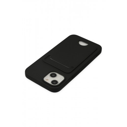 Newface iPhone 14 Plus Kılıf Kelvin Kartvizitli Silikon - Siyah Newface iPhone 14 Plus Kılıf Kelvin Kartvizitli Silikon - Siyah